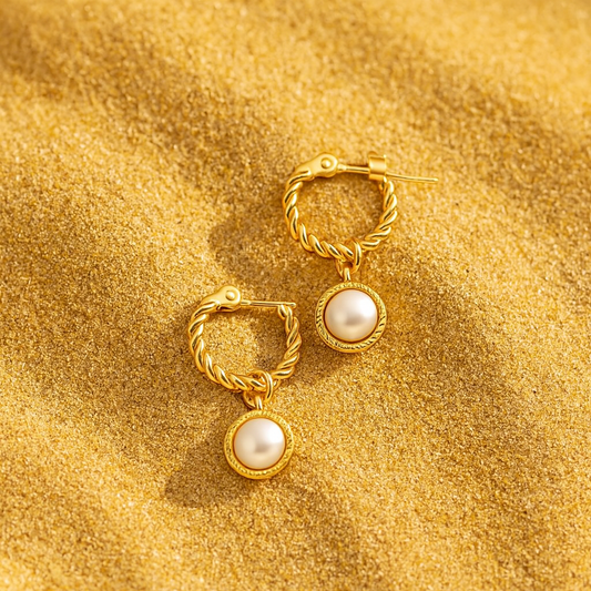 Boucles d’oreilles Voile d’Albâtre