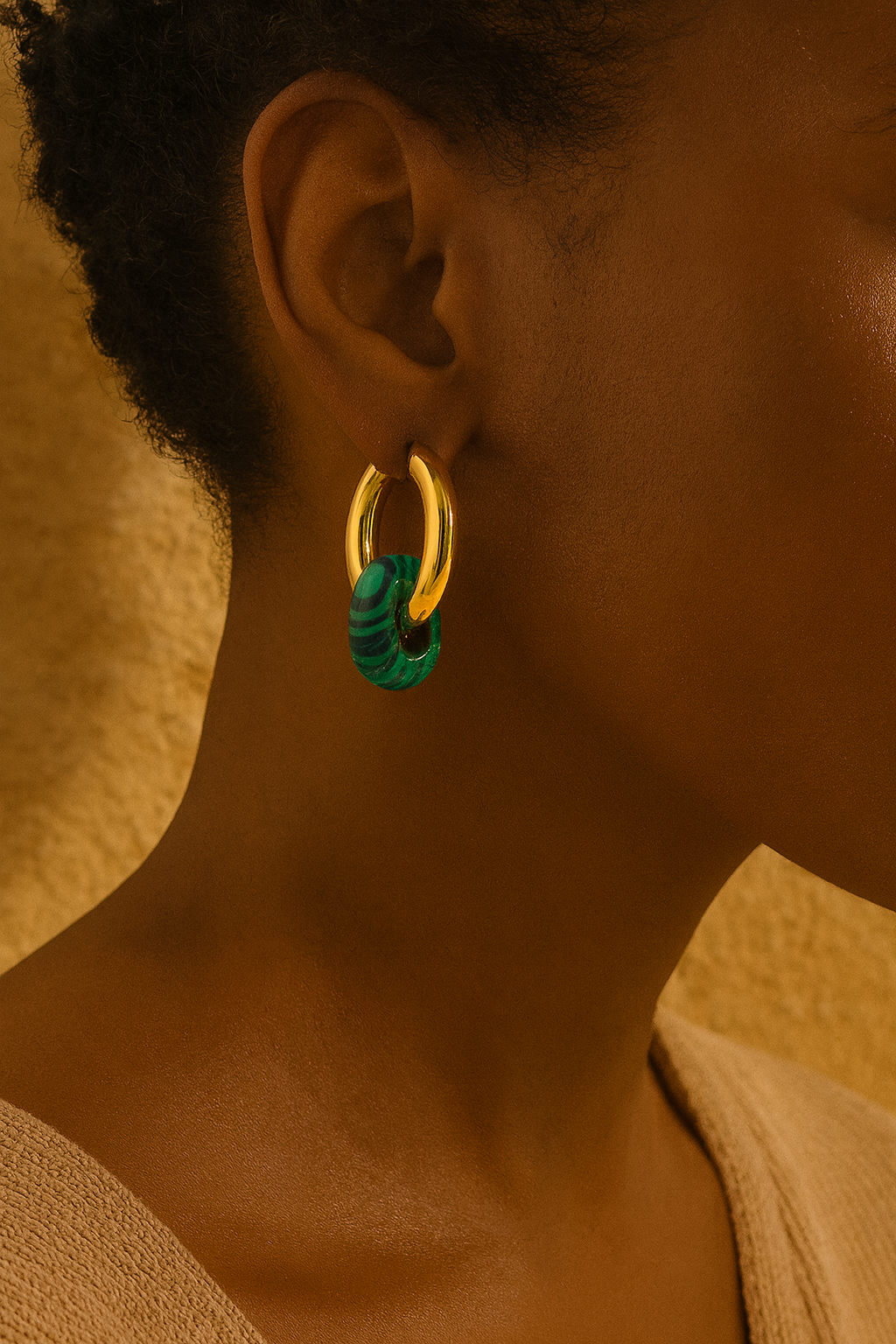 the Mystères Verts Earrings
