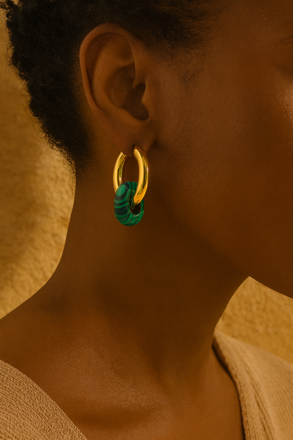 Boucles d’oreilles Mystères Verts